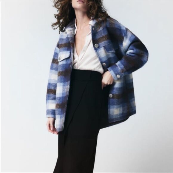 Zara Plaid Premium Overshirt - Picture 4 of 7